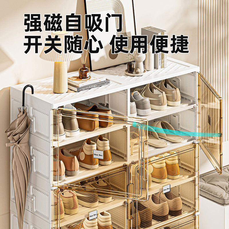 JEKO Shoe Cabinet Household Indoor Shoe Box Shoe Storage Box New 2024 Explosions Large Capacity Multi-Layer Oversized Shoe Wall