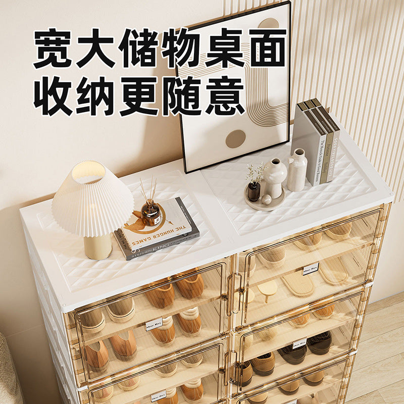 JEKO Shoe Cabinet Household Indoor Shoe Box Shoe Storage Box New 2024 Explosions Large Capacity Multi-Layer Oversized Shoe Wall