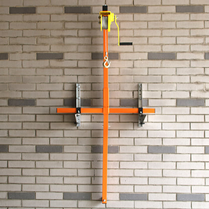 Air Conditioner Outdoor Unit Installation Small Crane Mounted Hanger Hand Crank Lifting Bracket Adjustable Tool Air Conditioner Hand Crane Detachable