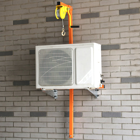 Air Conditioner Outdoor Unit Installation Small Crane Mounted Hanger Hand Crank Lifting Bracket Adjustable Tool Air Conditioner Hand Crane Detachable