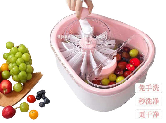 Wash Fruits Without Hand Washing, Fruit Basin Drain Basket To Remove Pesticide Residues And Stains, Household Fruit And Vegetable Washing Machine